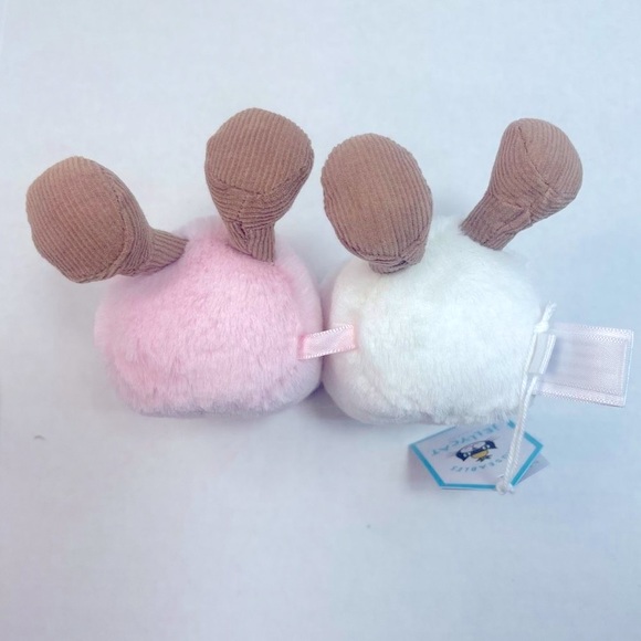 Jellycat Amuseables Pink and White Marshmallow 1 pair BNWT Adorable Price Firm - Picture 7 of 12